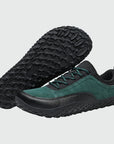 Aero N4 - greenwide toe box barefoot for men women shown from a three quarter view