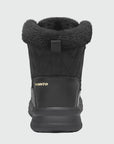 Dannto women‘s black winter snow Boots shown from the back