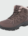 Dannto men‘s dark brown winter snow Boots shown at a side angle