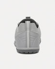 Dannto gray zero drop barefoot sneakers shown from the back