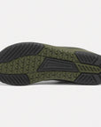 Dannto green zero drop barefoot sneakers shown from the bottom