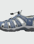 Dannto women's trailport H2 sandal blue shown from the side