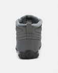 Dannto unisex‘s gray winter snow Boots shown from the back