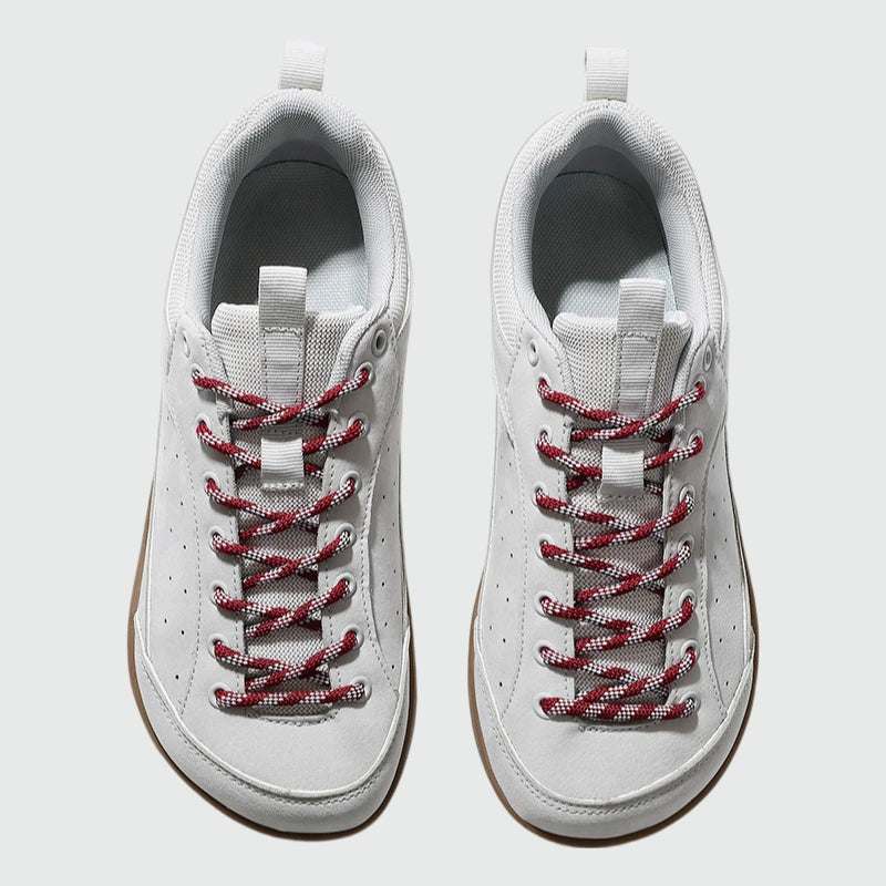 Aero N2 - light gray wide toe box barefoot for men women shown from the top