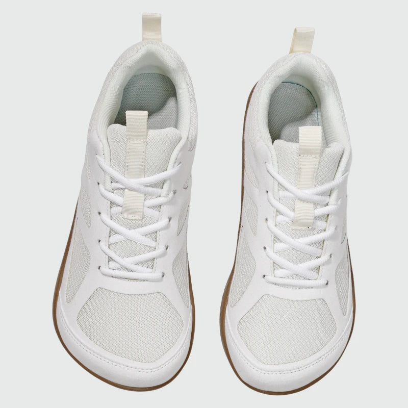 Dannto Aero N3 - men's black wide toe box barefoot shoes shown from the top