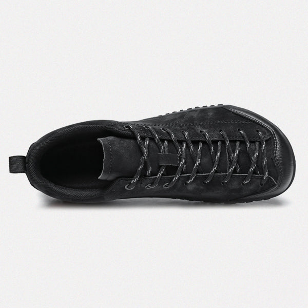 Dannto black Veld II Pro: zapatos descalzos ligeros para hombres y mujeres mostrados desde arriba