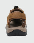 Dannto Trekport S3 - Men's Hiking Sandals taupe shown from the back
