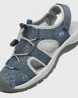 Dannto Trailport N2 - Women's Hiking Sandals blue shown from a three-quarter view