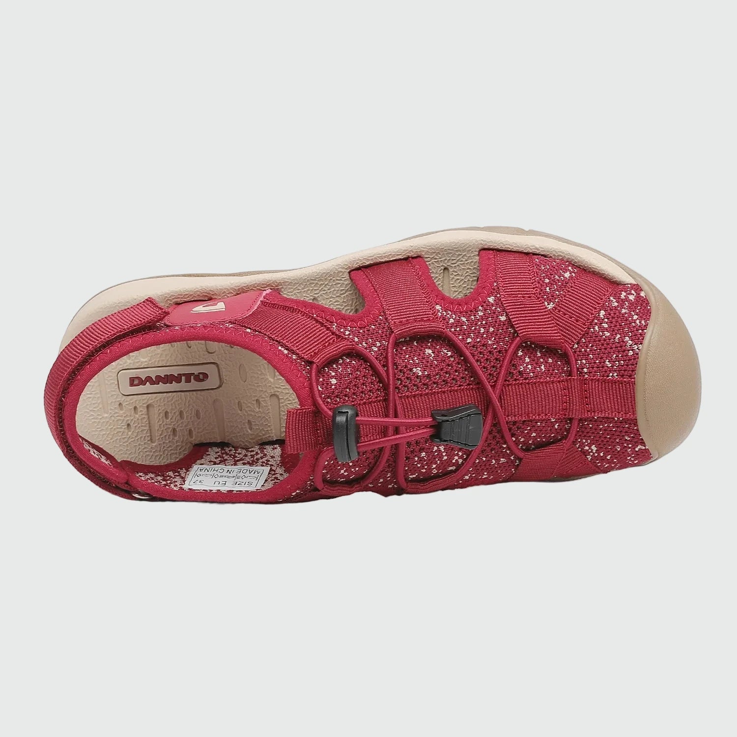 Dannto Trailport N2 - Women's Hiking Sandals red shown from the top