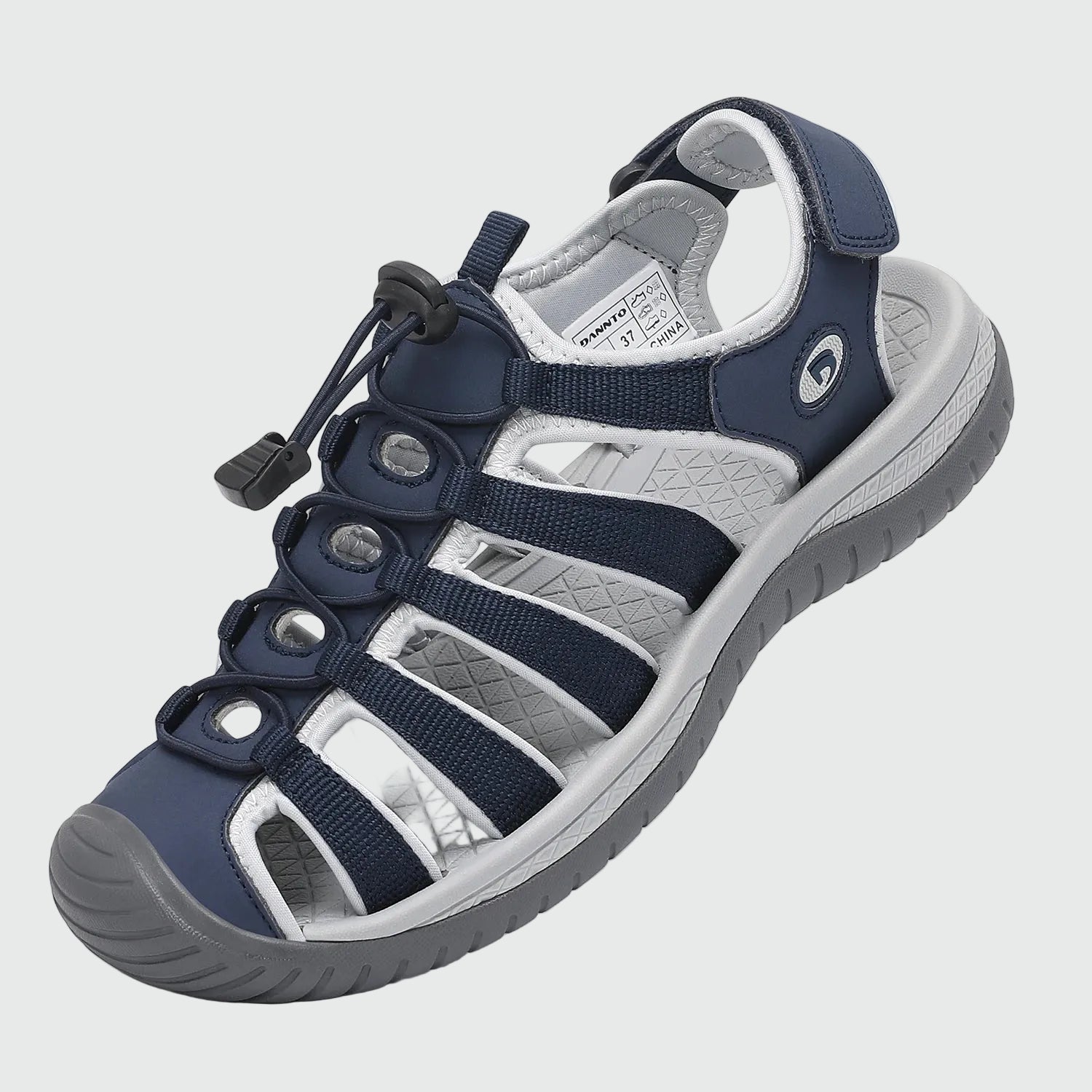 Dannto Trailport H3 - Women's Hiking Sandals navy blue shown from a three quarter view