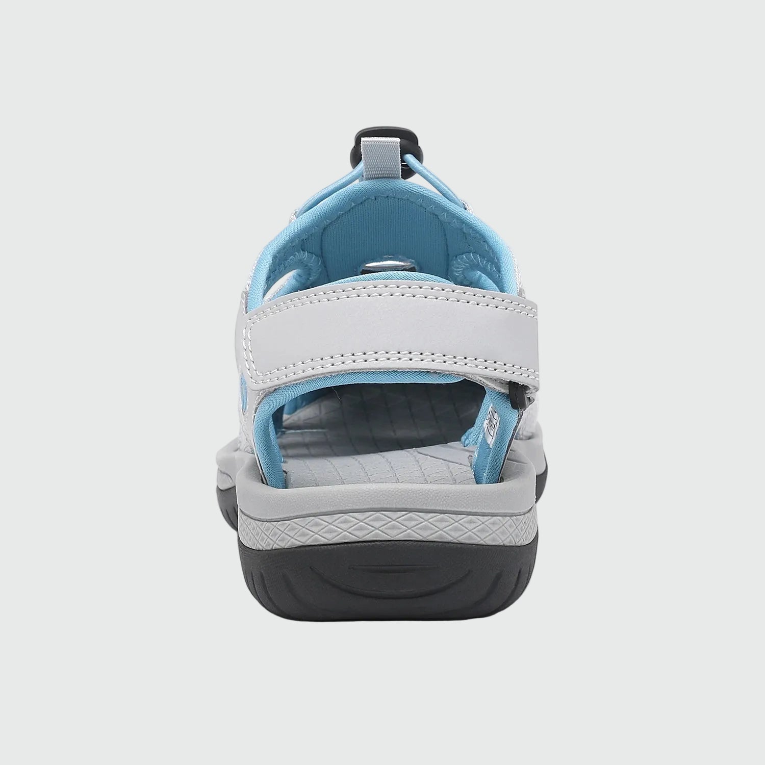 Dannto Trailport H3 - Women's Hiking Sandals white blue shown from the back