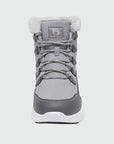 Dannto women‘s light gray winter snow Boots shown from the front