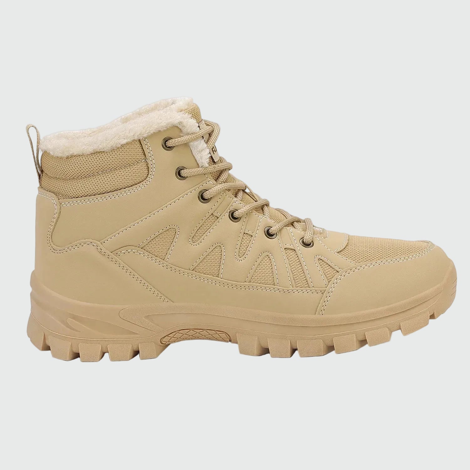 Dannto men‘s khaki winter snow Boots shown from the side