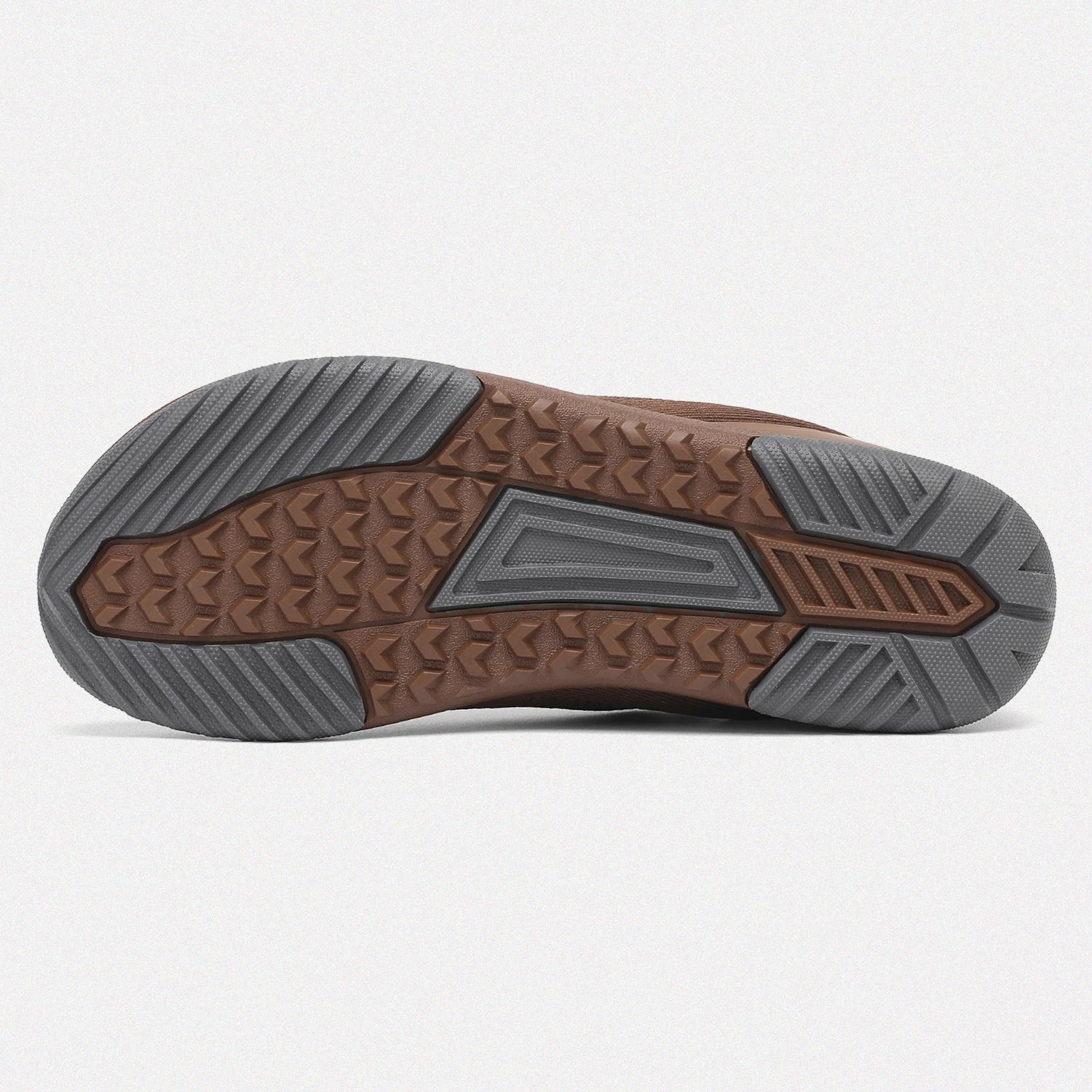 Dannto brown zero drop barefoot sneakers shown from the back