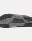 Dannto dark gray zero drop barefoot sneakers shown from the bottom