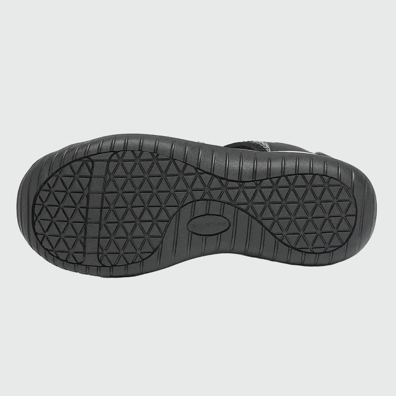 Dannto women's hiking sandals S2 black shown from the bottom