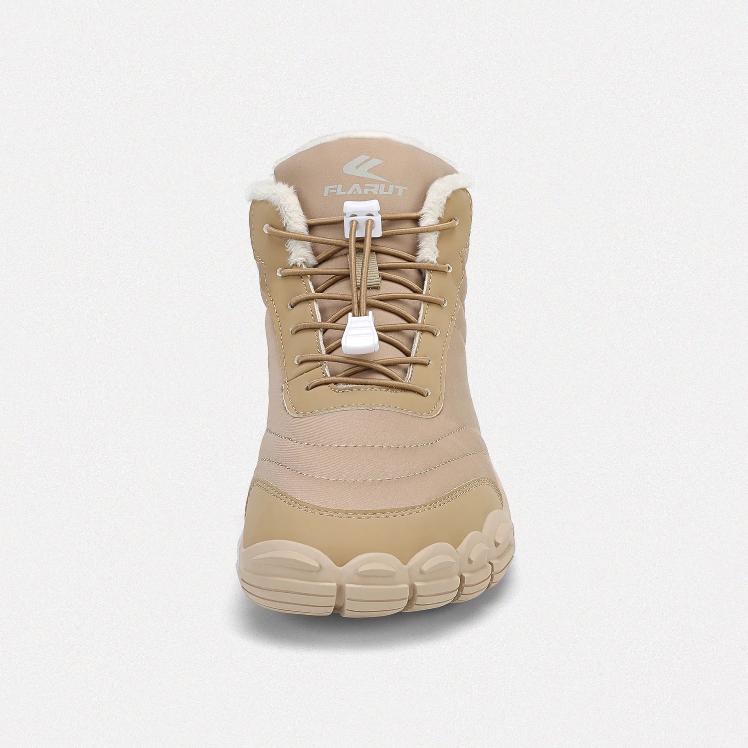 Dannto unisex‘s khaki winter snow Boots shown from the front