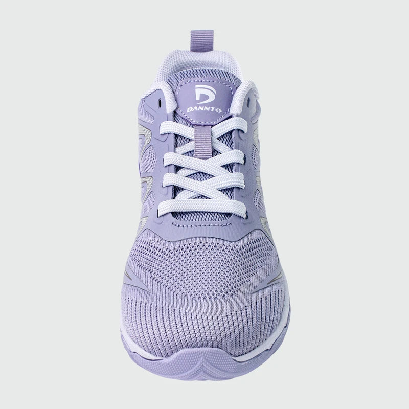 Gliss II - purple wide toe box barefoot shoes for women shown from the front